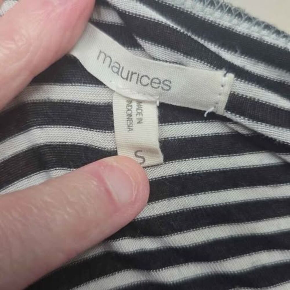 Maurices Striped Raglan Top Size S - Picture 2 of 2